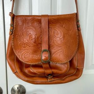 Patricia Nash— Leather— Cross Body Satchel Bag